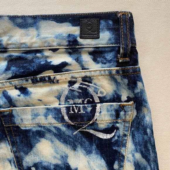 AUTHENTIC Alexander McQueen MCQ ACID WASHED DEMIN JEANS 31 - Picture 11 of 16